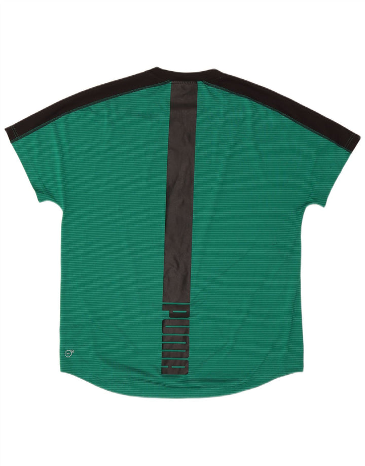 Puma Camiseta Masculina Graphic Top XL Verde Colorblock Poliéster