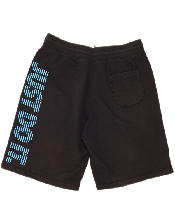 Shorts esportivos gráficos masculinos NIKE grandes de algodão preto