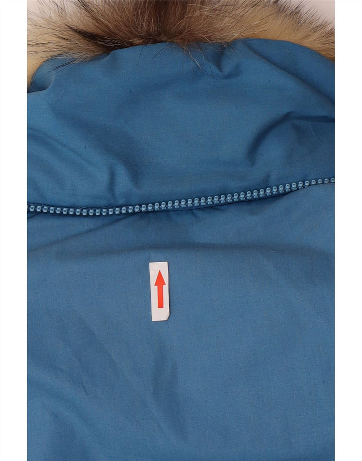 Jaqueta acolchoada reversível masculina Diadora UK 36 pequena azul