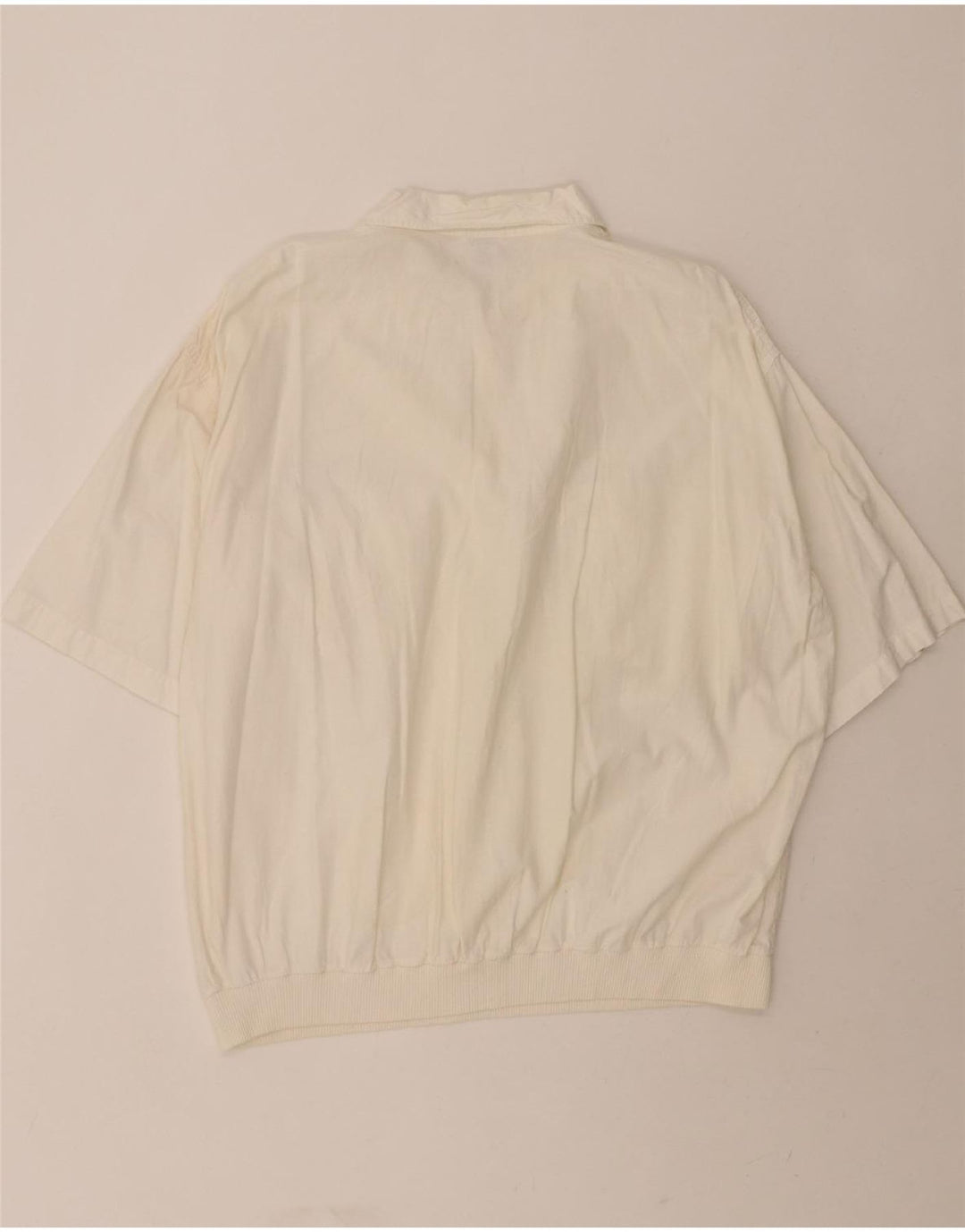 AVANTI Mens Short Sleeve Pullover Shirt XL White Cotton Vintage Avanti and Second-Hand Avanti from Messina Hembry 