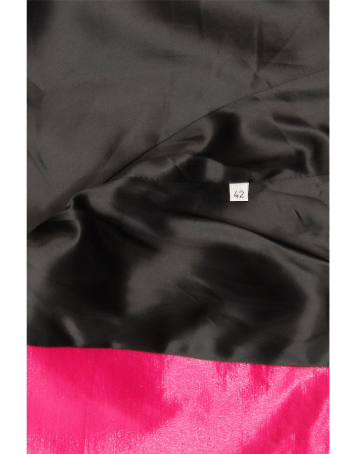 Jaqueta blazer feminina vintage com 1 botão IT 42 rosa médio