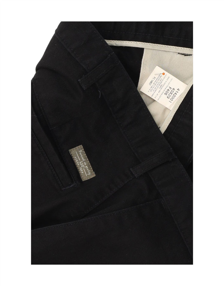 Calça chino reta masculina LEE W40 L29 algodão preto