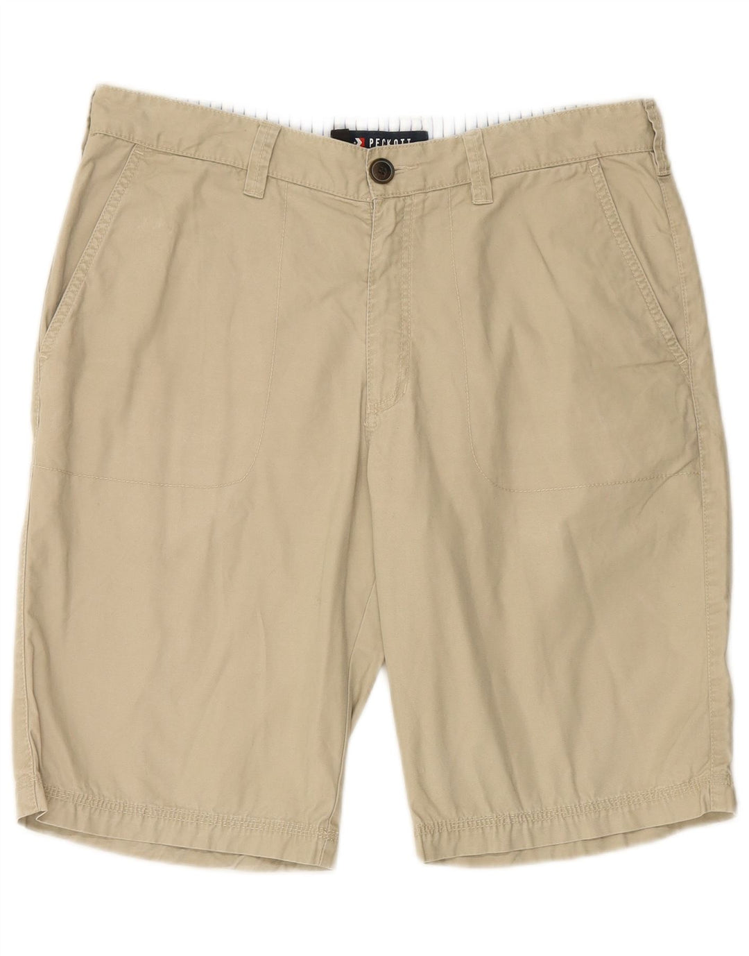 Shorts Chino Masculino PECKOTT IT 52 XL W36 Algodão Bege