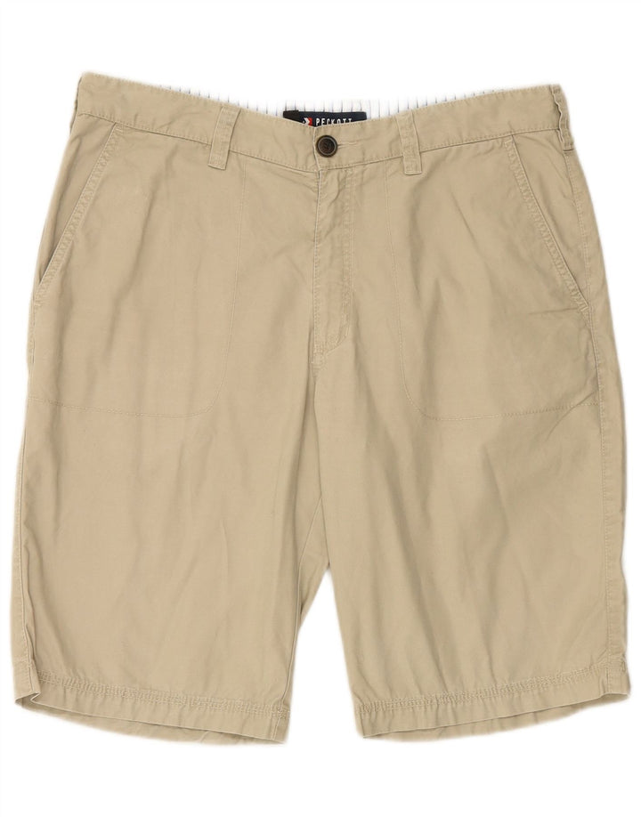 Shorts Chino Masculino PECKOTT IT 52 XL W36 Algodão Bege