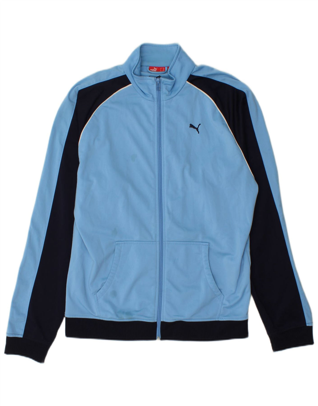 Jaqueta Puma Meninos Treino Top 15-16 Anos Azul Colorblock Poliéster
