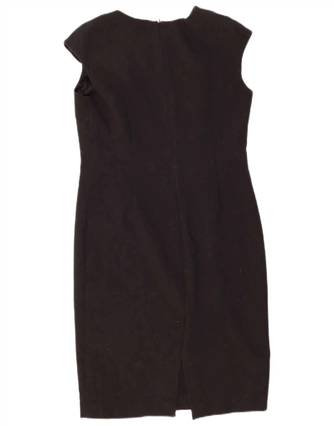 Vestido bainha feminino Zara UK 18 XL preto poliéster