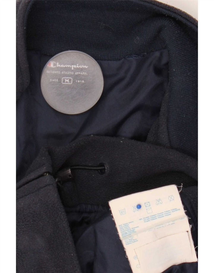 Jaqueta masculina de lã Champion UK 38 poliéster azul marinho médio