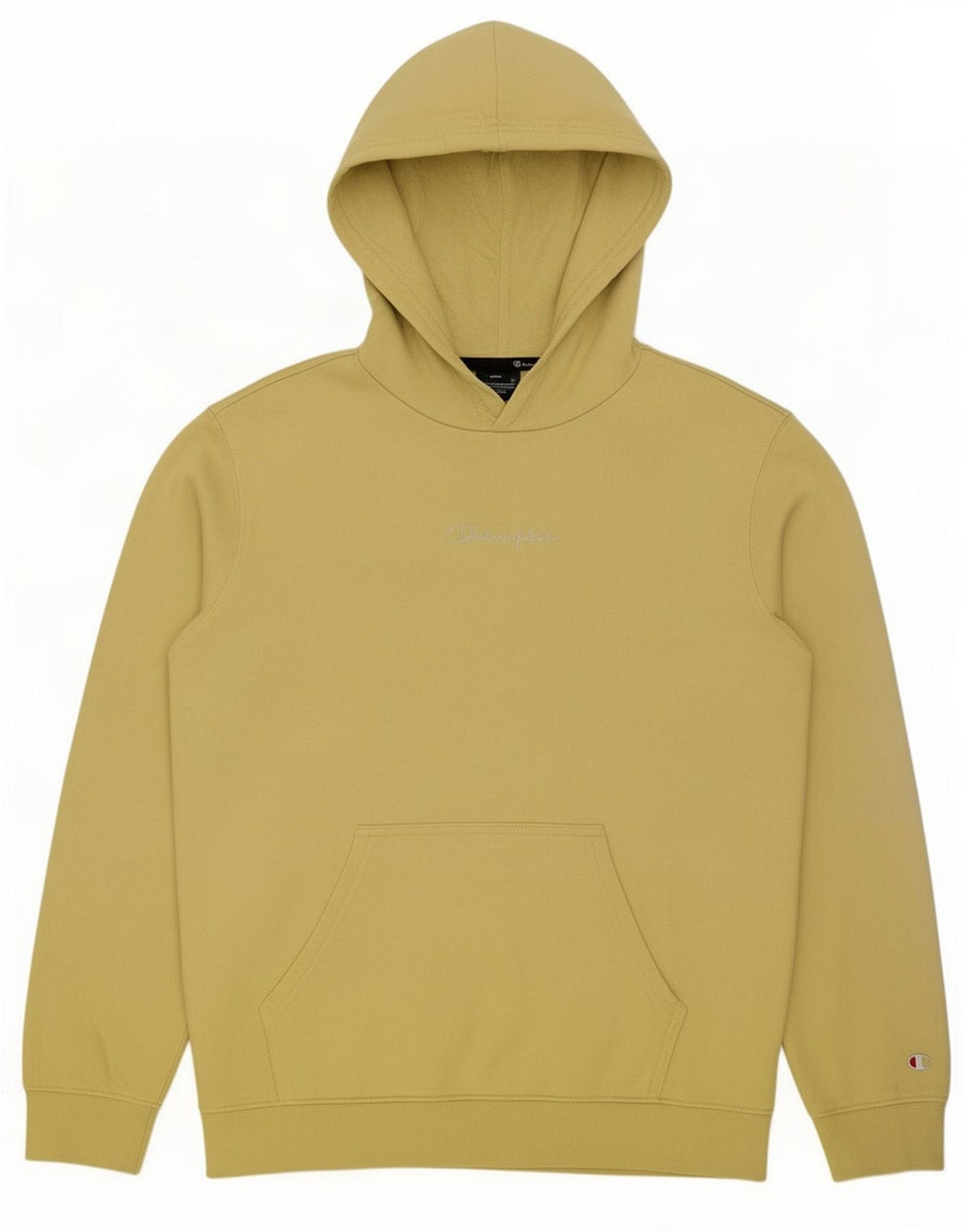 Jumper masculino com capuz Champion grande algodão amarelo