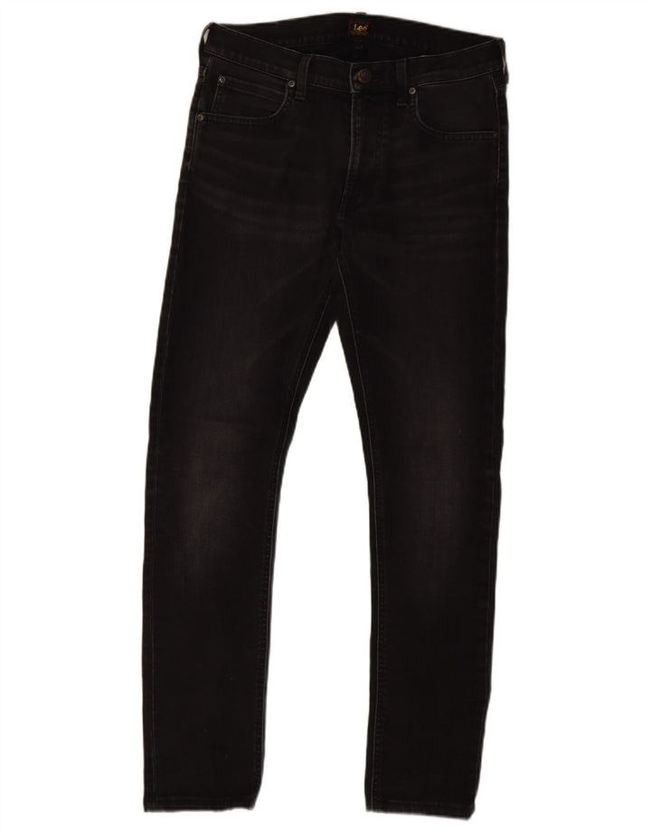 Lee Mens Luke Slim Jeans W31 L31 Algodão Preto
