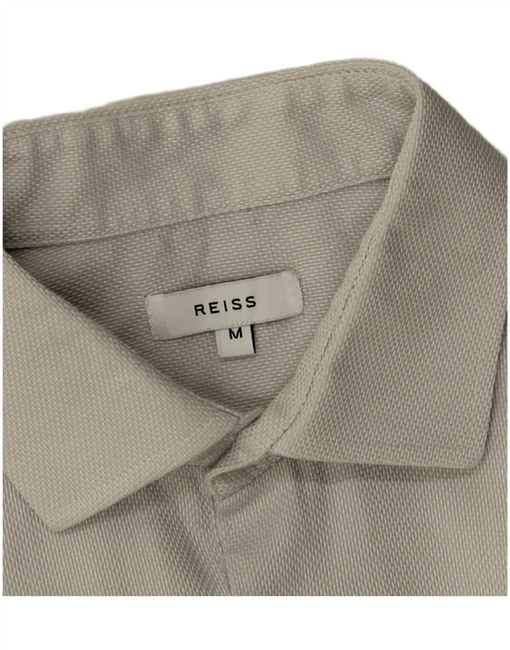 Camisa masculina Reiss algodão branco médio