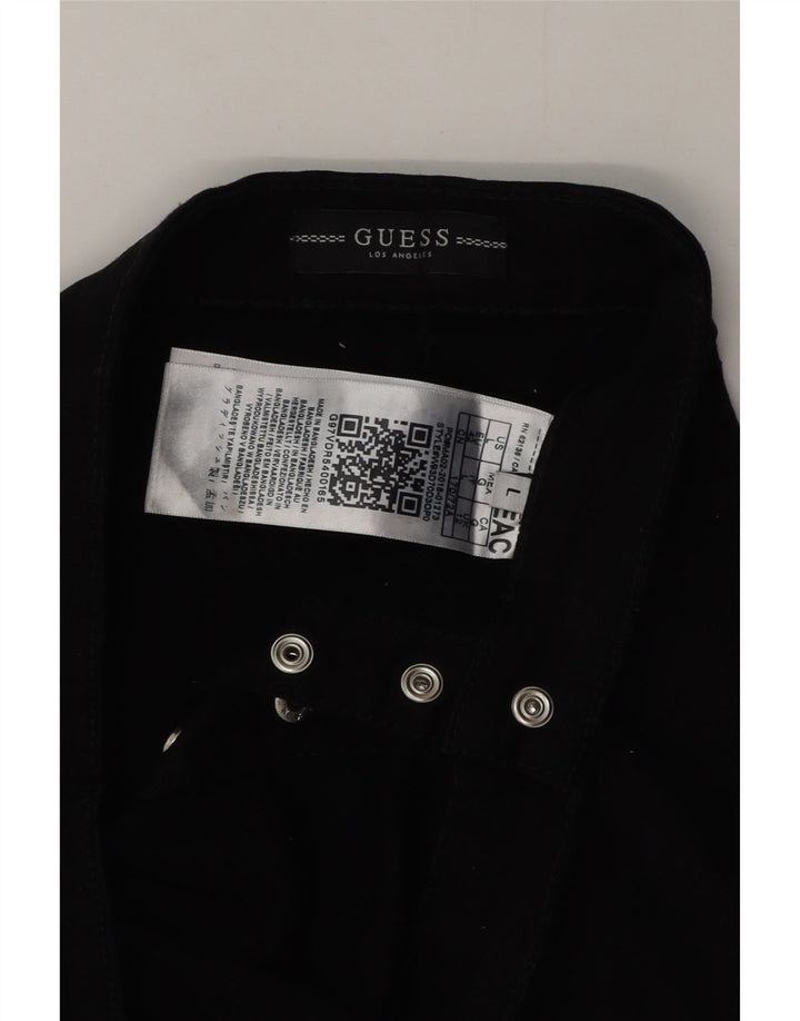 Saia lápis feminina GUESS grande W32 algodão preto