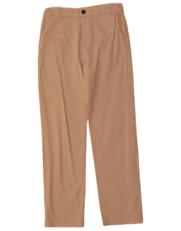 Zara Boys Straight Chino Calças 13-14 Anos W28 L27 Algodão Bege
