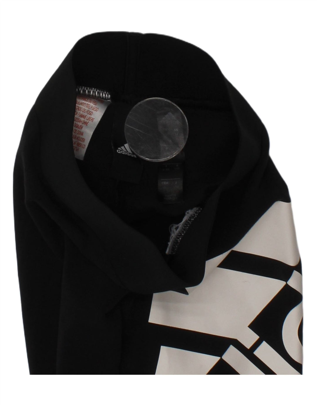 Leggings gráficas Adidas para meninas 4-5 anos pretas esportivas