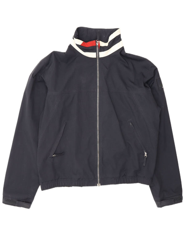 Jaqueta bomber masculina Murphy & Nye Sailmakers Reino Unido 44 2XL azul marinho bloco colorido