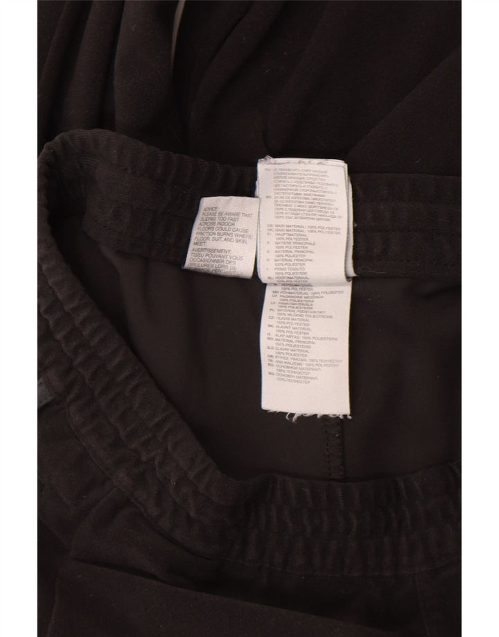 Adidas masculino veludo calças de treino joggers poliéster preto médio