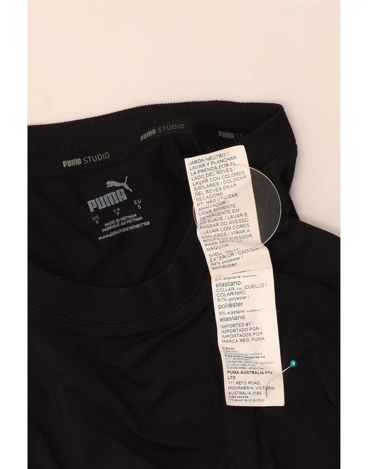 Puma Camiseta Masculina Top Pequeno Poliéster Preto