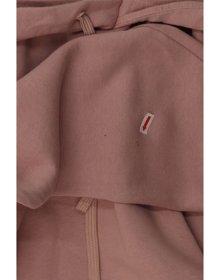 ZARA moletom com capuz masculino médio algodão rosa