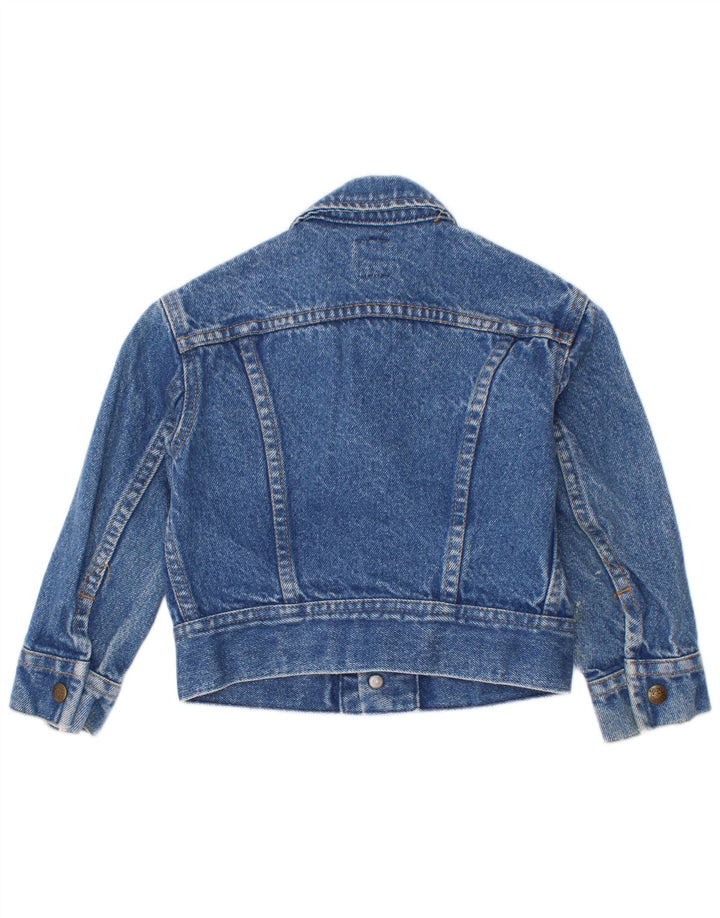 Jaqueta jeans Lee Girls 4-5 anos grande algodão azul