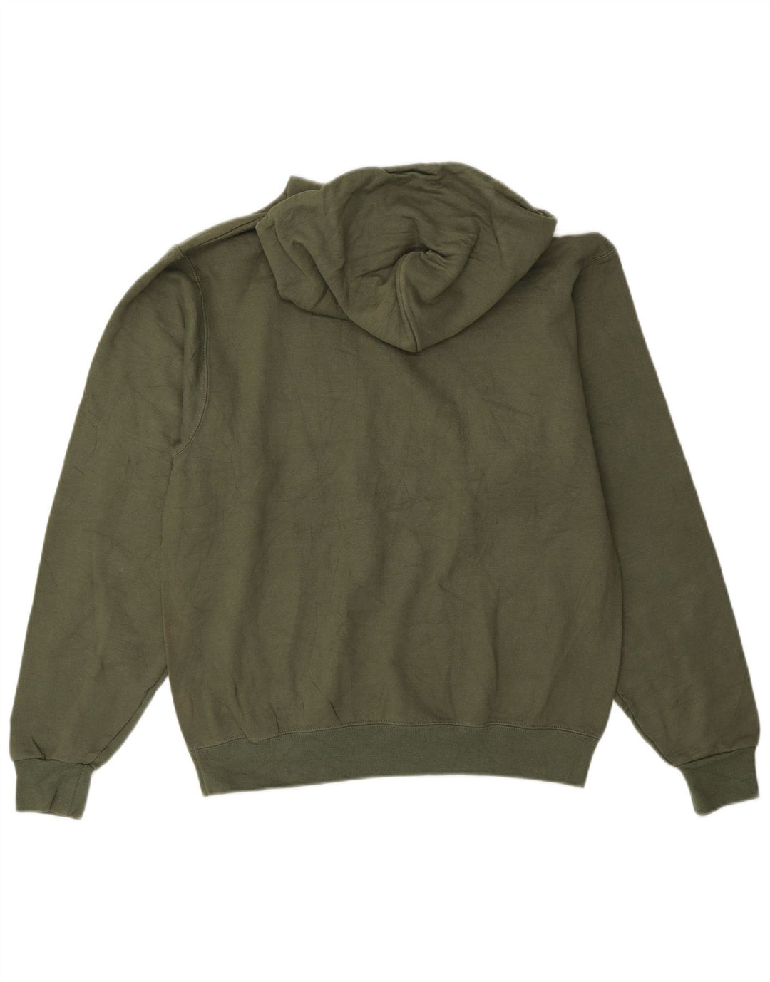 CHAMPION Suéter com capuz gráfico masculino pequeno verde
