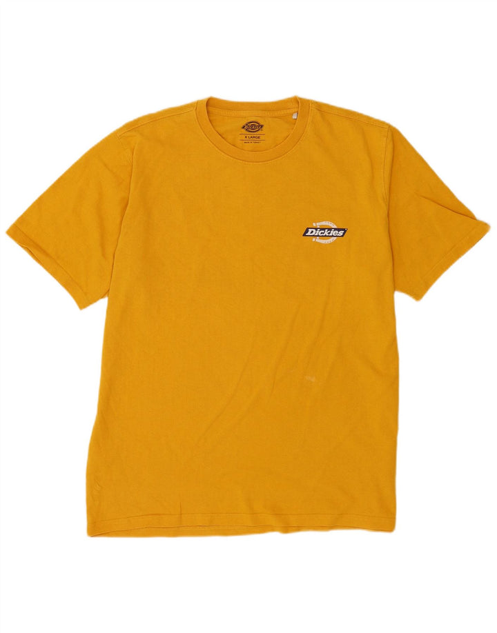 Camiseta gráfica masculina Dickies Top XL algodão amarelo