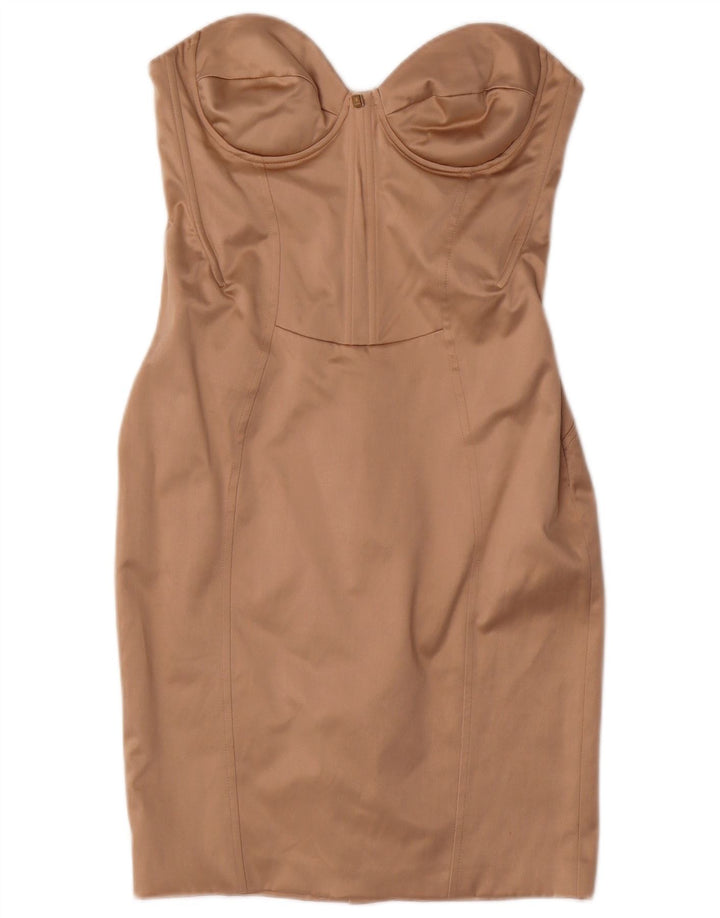 Elisabetta Franchi Conjunto feminino de 2 peças IT 44 poliéster bege médio