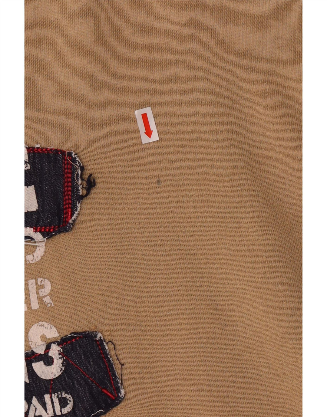 Suéter gráfico feminino WRANGLER UK 20 2XL algodão bege