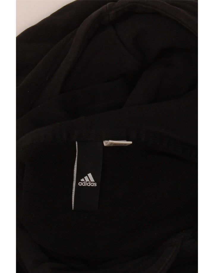 Adidas Mens Graphic Hoodie Jumper Médio Preto