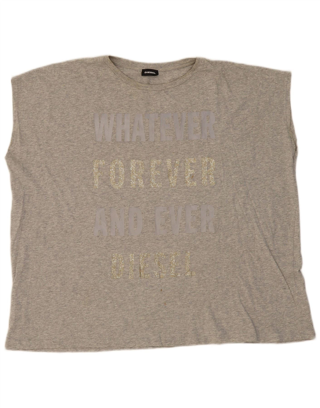Blusa feminina oversized DIESEL UK 14 grande cinza