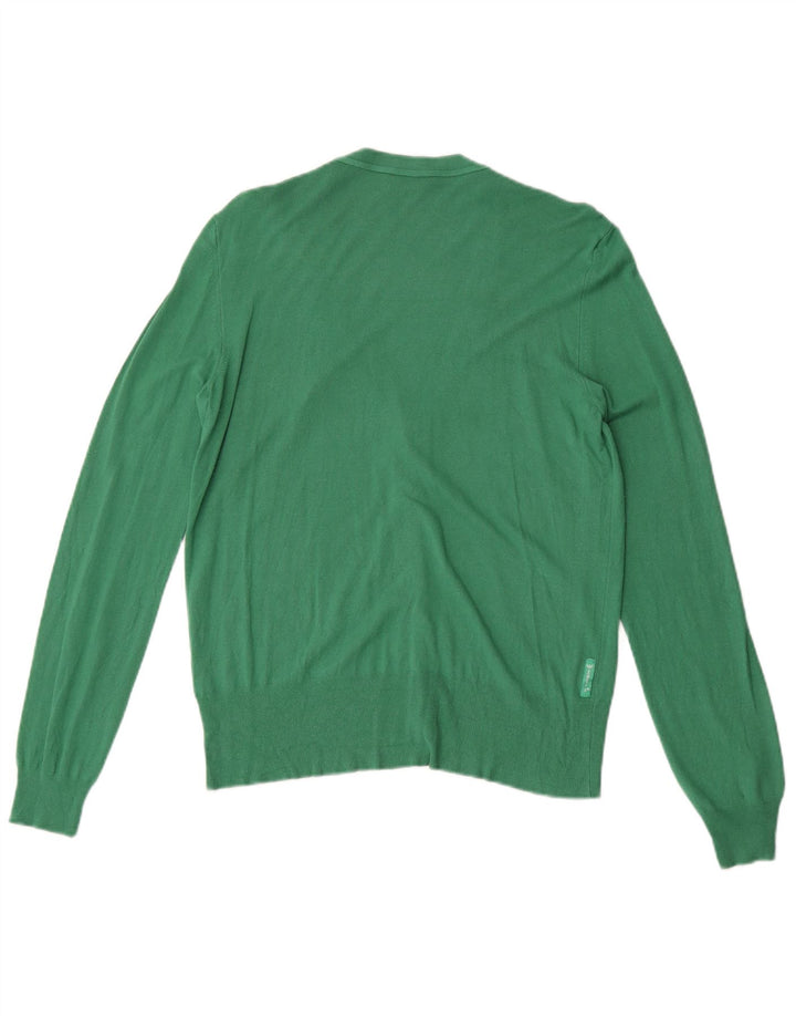 Suéter cardigã feminino Armani Jeans Reino Unido 12 verde médio
