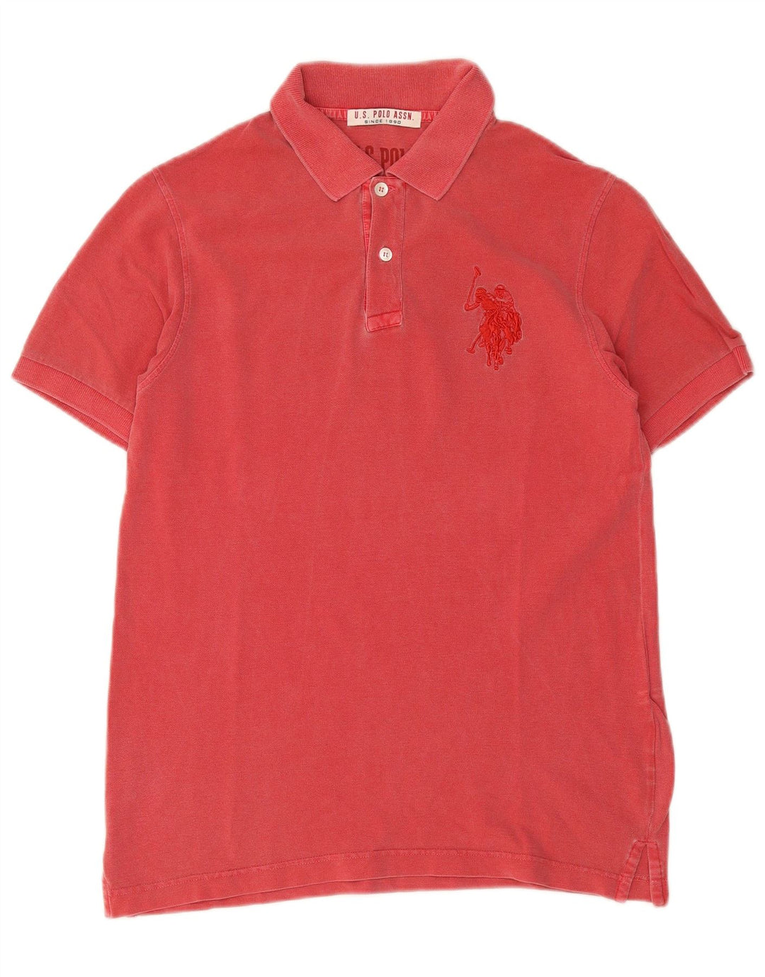 US Polo Assn. Camisa Polo Masculina Média Vermelha