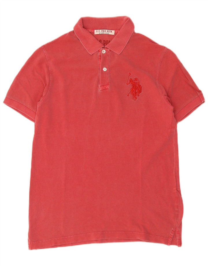 US Polo Assn. Camisa Polo Masculina Média Vermelha