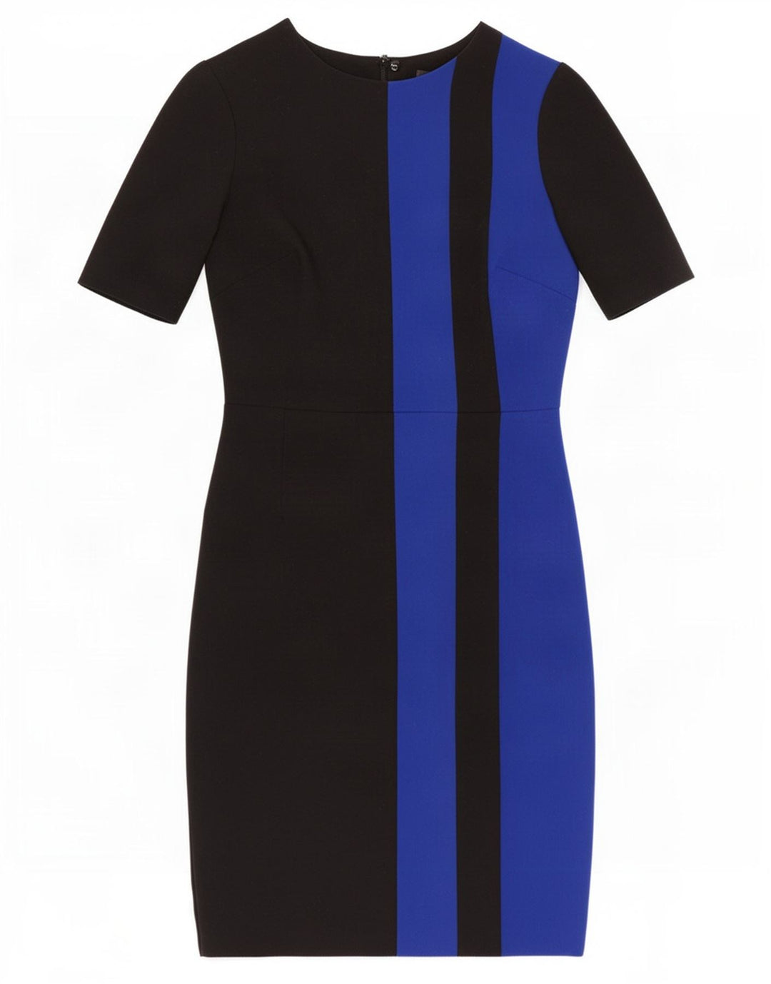 Vestido bainha feminino Marks & Spencer Reino Unido 8 pequeno bloco colorido preto de poliéster