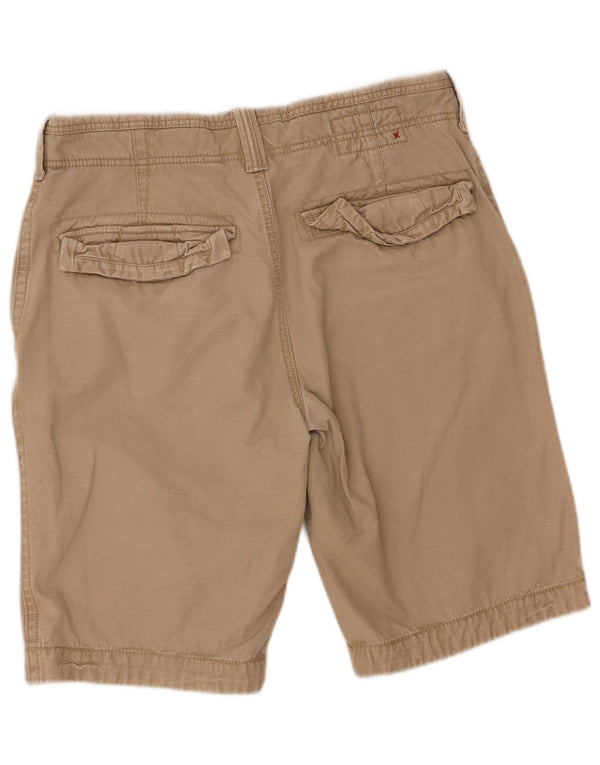 Shorts casuais masculinos Fat Face médio W32 algodão bege
