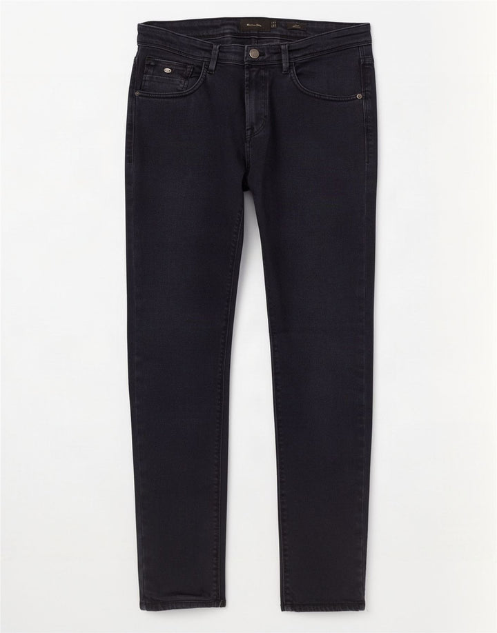 Jeans Slim Masculino Massimo Dutti EU 40 Médio W31 L30 Azul Marinho