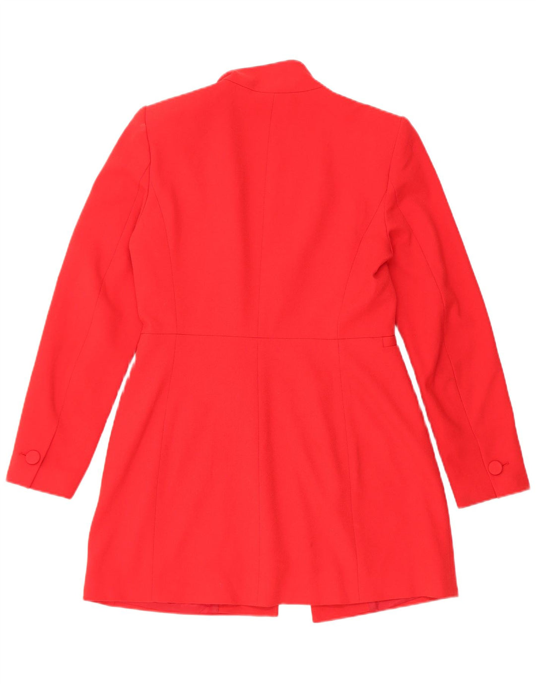Jaqueta blazer feminina Zara UK 14 poliéster vermelho médio