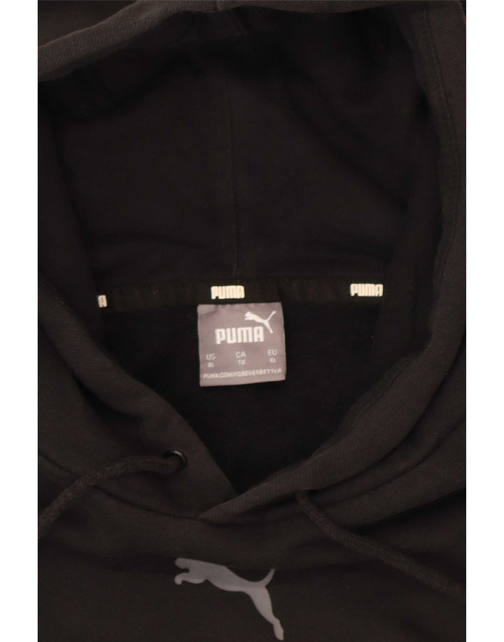 Puma Mens Graphic Hoodie Jumper XL Preto