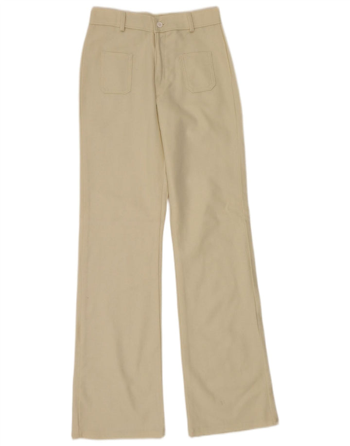 Calça casual feminina vintage bootcut EU 40 Médio W30 L33 Bege