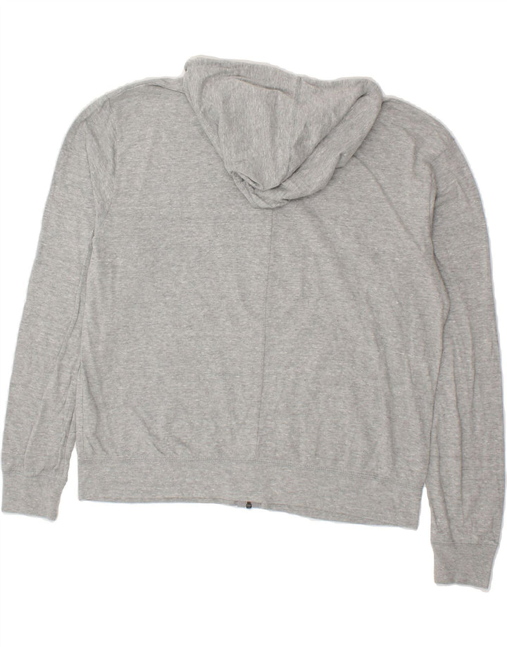 NIKE Womens Zip Hoodie Sweater UK 16 Large Grey Cotton Vintage Nike and Second-Hand Nike from Messina Hembry 