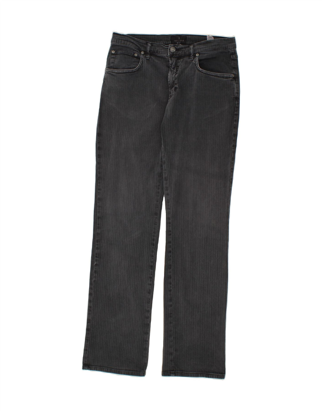 TRUSSARDI Womens Straight Casual Trousers W31 L33 Grey Cotton Vintage Trussardi and Second-Hand Trussardi from Messina Hembry 
