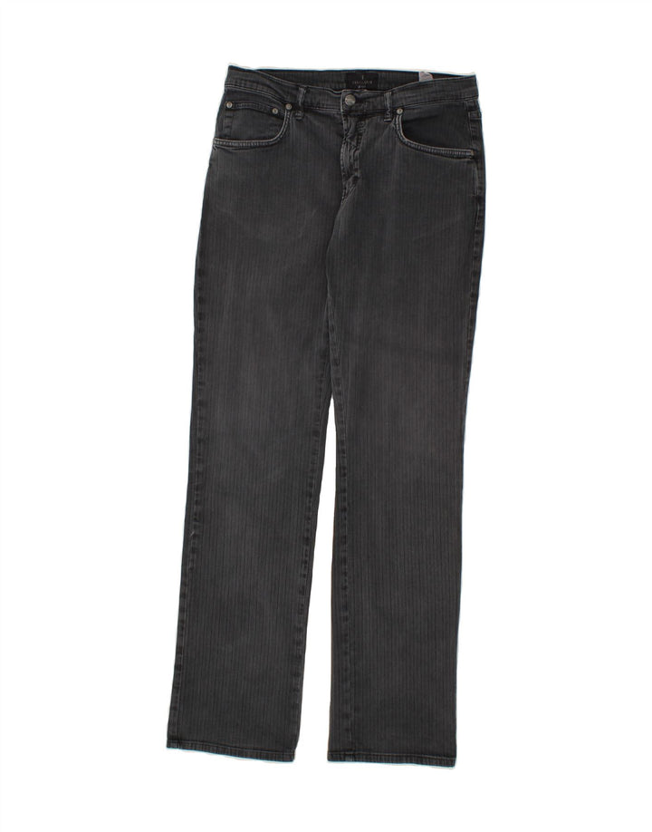 TRUSSARDI Womens Straight Casual Trousers W31 L33 Grey Cotton Vintage Trussardi and Second-Hand Trussardi from Messina Hembry 