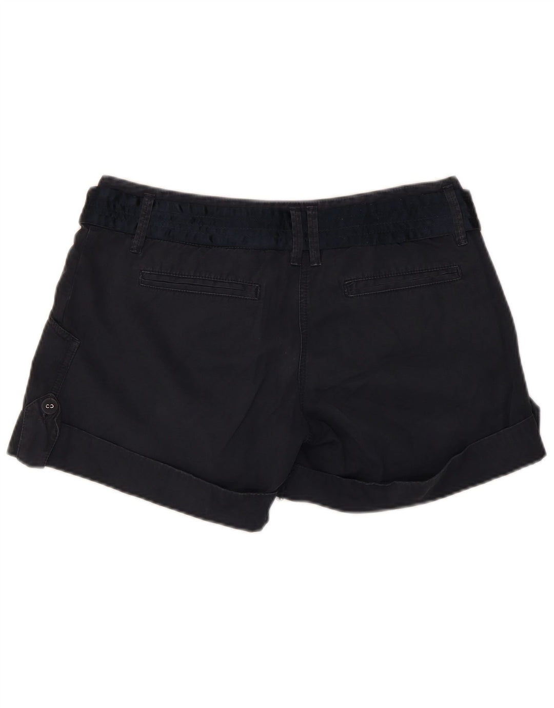 Shorts Chino feminino Massimo Dutti EU 40 Médio W30 Azul Marinho Algodão