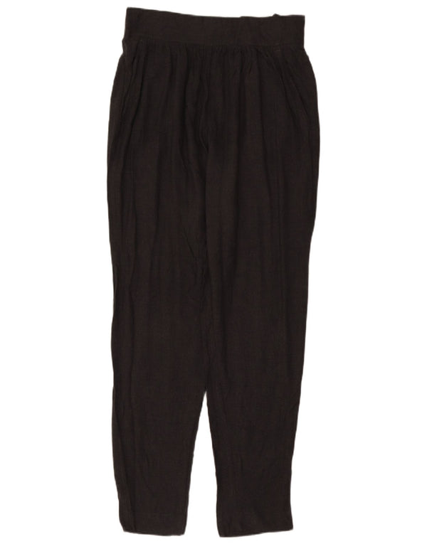 Calça feminina French Connection Pegged Suit UK 12 Médio W30 L31 Cinza