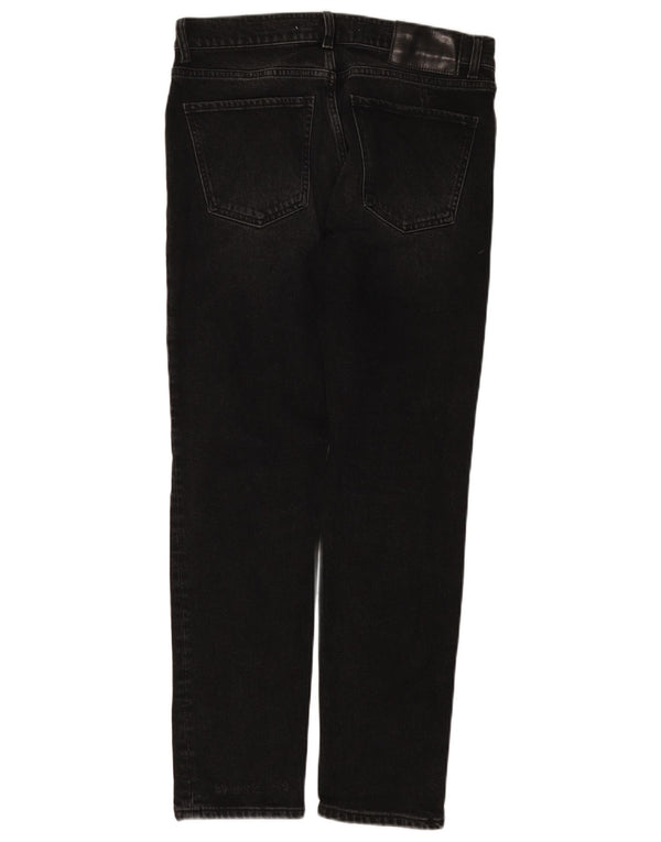 Zara Mens Slim Jeans EU 42 Grande W32 L30 Algodão Preto