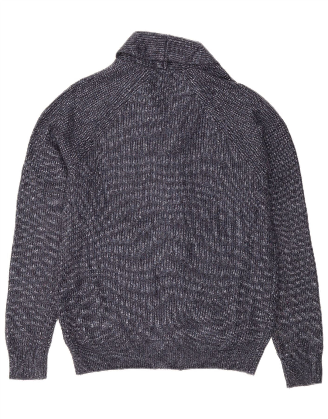 Suéter cardigã masculino Marks & Spencer médio azul marinho poliamida