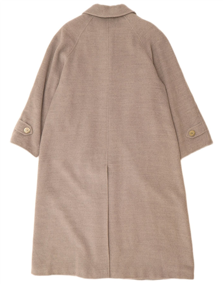 Sobretudo feminino vintage EU 38 lã virgem cinza médio