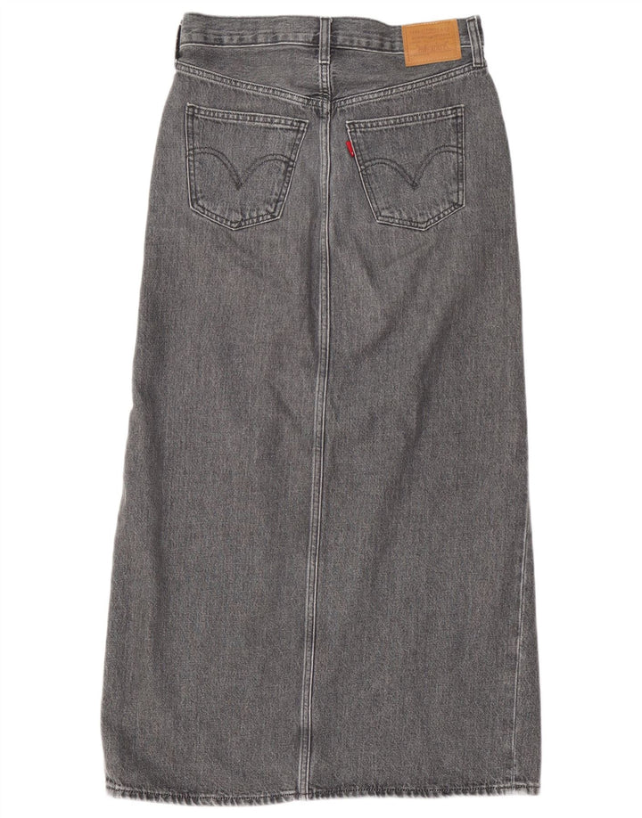 Saia jeans feminina LEVI'S W25 XS algodão cinza