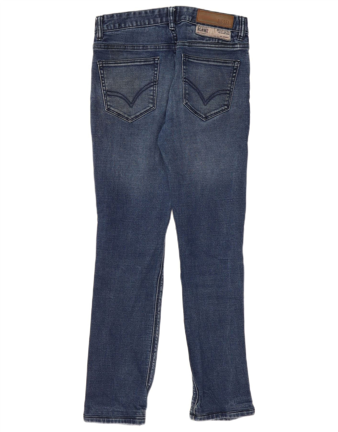 DIESEL Calça jeans feminina Sleenker Slim W28 L28 algodão azul