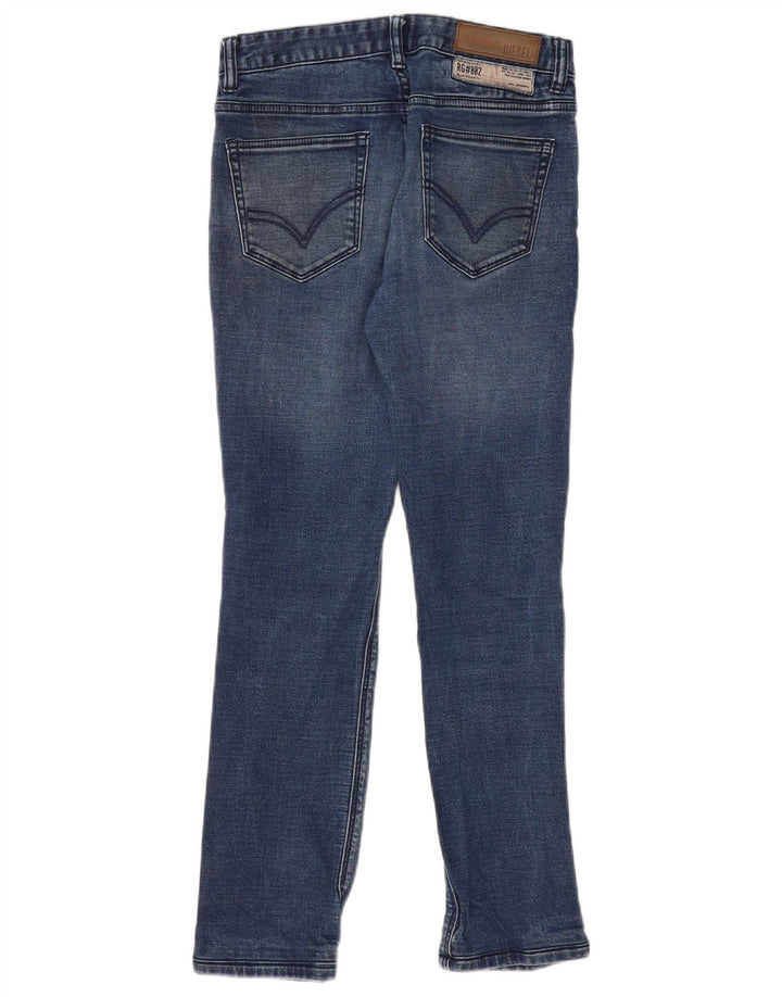 DIESEL Calça jeans feminina Sleenker Slim W28 L28 algodão azul