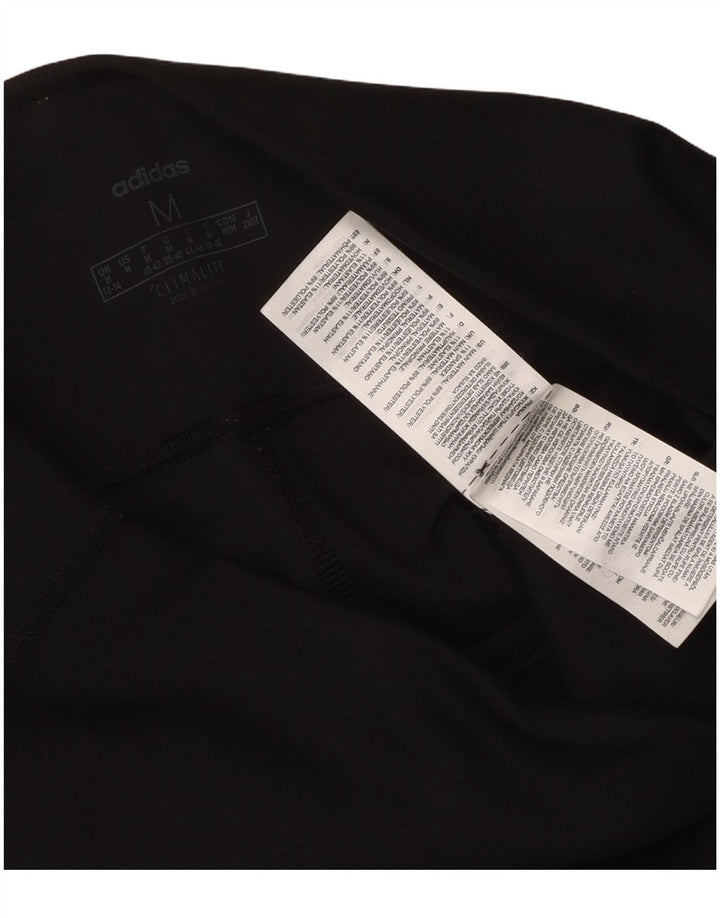 Adidas Womens Climalite Leggings UK 12/14 Médio Preto Poliéster