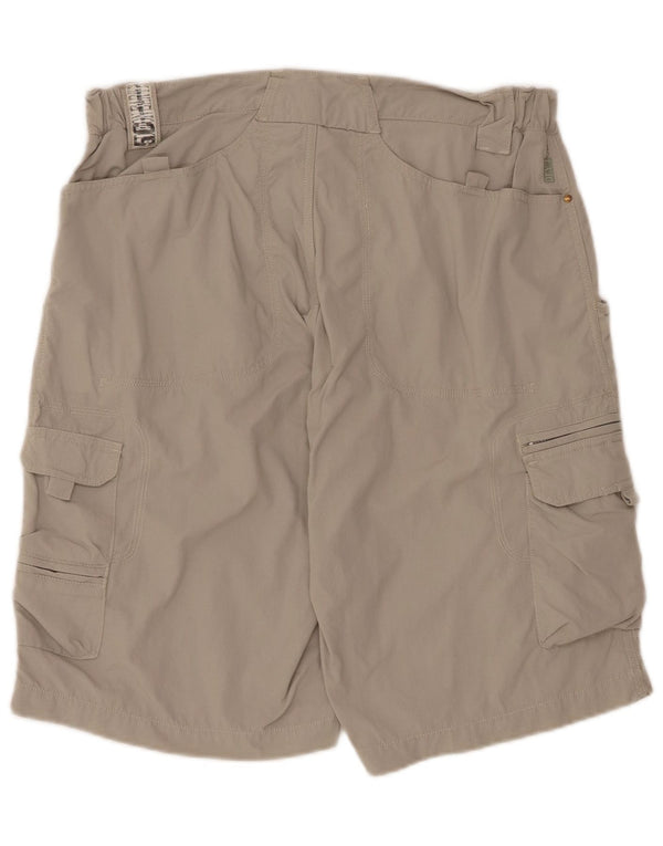 Shorts cargo masculinos SALEWA grandes W34 cinza nylon